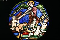 Panel de Vidrio Artístico Laminado Ecológico con Figura Religiosa Personalizada, para Dormitorio, Comedor o Baño, Duradero