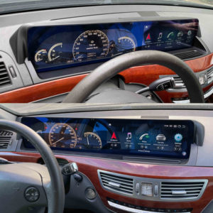 Reproductor multimedia para coche de 12.3 pulgadas con Android Auto y Carplay, radio para Mercedes Benz Clase S W221 2006-2013 LHD - Product Image 3