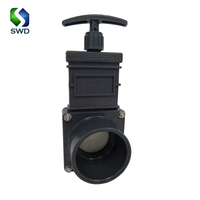 Vanne à opercule manuelle en PVC DN100 avec poignée en plastique pour système d'eau, à commande sur base, OEM, vente en gros