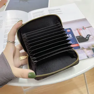 Monedero de lujo para mujer, cartera de mano, monedero, tarjetero de diseñador, billetera de cuero famosa