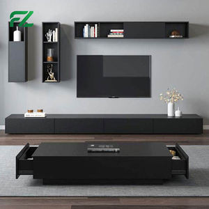 Mobile <span class=keywords><strong>TV</strong></span> in Alluminio Bianco Sottile e Impermeabile con Porta Scorrevole, 210cm, Design Moderno - Product Image 1