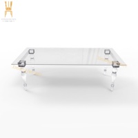 Bestseller Klarer Transparenter Acryl-Rechteck-Esstisch für Hochzeiten