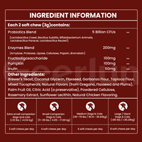 Mélange d'enzymes OEM en gros pour la santé des animaux : Friandises à mâcher souples favorisant la digestion, nourrissant la peau et le pelage – Suppléments probiotiques pour chiens et chats