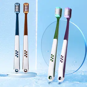 Fashion toothbrush adult Round brush head Soft brush wire Customized Comfortable handle adult toothbrush
