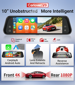 Cámara <span class=keywords><strong>para</strong></span> Auto 4K de 10 Pulgadas con Car Play y Android Auto, Mirror Link, Visión Trasera, Cámara de Tablero 4K <span class=keywords><strong>para</strong></span> Auto, DVR, Dashcam <span class=keywords><strong>para</strong></span> Coche - Product Image 2