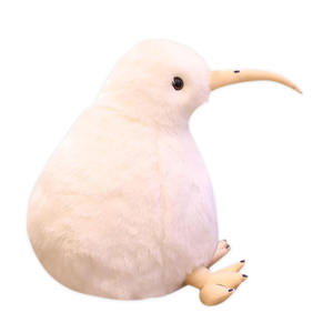 8156 Adorable pájaro kiwi blanco Animal relleno peluche abrazable muñecas suaves regalos de cumpleaños para niños niñas esponjoso Kiwi Plushie - Product Image 1