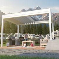Pergola en aluminium robuste de qualité commerciale Sweet Home, toit à lames orientables, imperméable, pour patio, jardin, terrasse