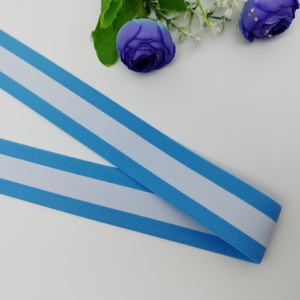 Bande élastique colorée à rayures antidérapante pour vêtements de sport, en nylon durable imprimé, avec logo tissé, en tissu tricoté pour usine de sacs - Product Image 2