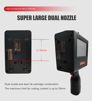 Imprimante jet d'encre portable professionnelle à passage unique, haute résolution 600 dpi, pour la date d'expiration sur les boîtes en carton et les codes QR