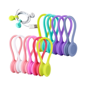 Giảm Giá Mạnh Dụng Cụ Sắp Xếp Dây Silicon Từ Tính Có Thể Tái Sử Dụng Nhiều Màu Kín Hoàn Toàn Biểu Tượng Tùy Chỉnh - Product Image 2