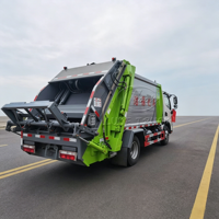 Camion compacteur de déchets à chargement arrière JAC Junling V3, hermétique et anti-fuite, pour l'assainissement municipal