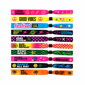 Braccialetto in tessuto personalizzato con logo per eventi sportivi, festival musicali, feste e biglietti d'<span class=keywords><strong>ingresso</strong></span> - Product Image 2