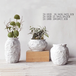 Nuovo lusso decorazione di nozze vaso di fiori in porcellana 2026 Hotel opaco ceramica matrimonio nordico classico vaso di <span class=keywords><strong>piante</strong></span> irregolari - Product Image 2