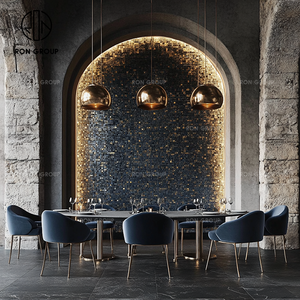 <span class=keywords><strong>Banc</strong></span> de salon luxueux en velours <span class=keywords><strong>bleu</strong></span> royal, mousse haute densité durable, <span class=keywords><strong>banc</strong></span> incurvé, café, salon de thé, hôtel commercial, restaurant - Product Image 4