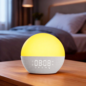 Full Screen Fabric Covered Sunrise Alarm Clock with Sunset Simulation for Heavy Sleepers - Product Image 6