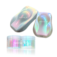 Sheenbow en vrac irisé arc-en-ciel aurore opalescent blanc caméléon peinture pigment poudre Super couleur changement voiture peinture pigment