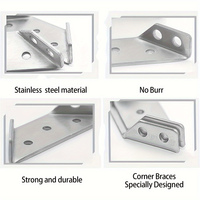 Support d'angle multifonction en acier inoxydable, support triangulaire, outil de quincaillerie, outils de travail du bois