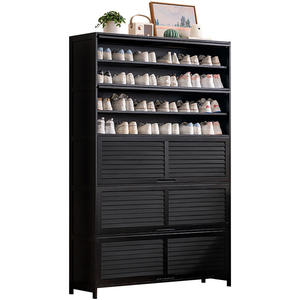 Mueble Zapatero Moderno de Madera para Sala de Estar con Entrada Vertical Alta para Pasillo y Uso en Hoteles, Zapatero Multicapa, Mueble para el Hogar - Product Image 5
