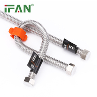 Tuyau flexible tressé en acier inoxydable IFAN pour robinet, idéal pour l'alimentation en eau de salle de bain et de cuisine