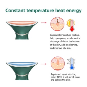 Beauty Device Home Use Electric Face Neck Beauty Massager Vibrator Facial <b>Heating</b> Cool Lifting Tool - Product Image 2