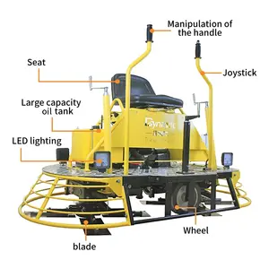 Truelle électrique de Surface béton, Machine de finition à essence dynamique