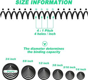 Chất lượng cao màu <span class=keywords><strong>PVC</strong></span> nhựa xoắn ốc cuộn dây ràng buộc cho máy tính xách tay và lịch - Product Image 4