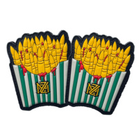 Badge PVC, logo 3D, patchs à velcro, fabricant chinois, accessoires vestimentaires