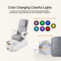 Fauteuil de pédicure de luxe MadamCenter, réglable et portable, spa de massage des pieds sans plomberie avec bol de spa, sans plomberie.