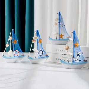 Ornamenti a forma di barca a vela da 15 cm, decorazioni per torte, piccole imbarcazioni, articoli per la <span class=keywords><strong>casa</strong></span> - Product Image 5