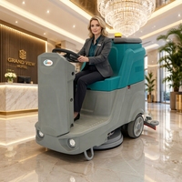 Mesin Pembersih Lantai Otomatis Bertenaga Baterai GS560 Industrial Ride-On untuk Lantai Keramik