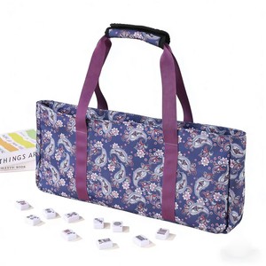 Bolsa <span class=keywords><strong>de</strong></span> almacenamiento Mahjong con estampado <span class=keywords><strong>de</strong></span> anacardos, organizador <span class=keywords><strong>de</strong></span> viaje portátil <span class=keywords><strong>de</strong></span> gran capacidad, estuche impermeable para juegos - Product Image 1