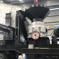 Concasseur à mâchoires mobile diesel 100tph 200tph, moteur AC, haute productivité, pour roches dures et déchets de construction, marque TIDE