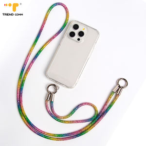 שרשרת יוקרה שרשרת טלפון אוניברסלי lanyard חוט קריסטל מבריק <span class=keywords><strong>rhinestone</strong></span> עם תיקון עבור iPhone 17 - Product Image 3