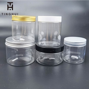 High Quality 50ml-1000ml Clear Plastic PET Storage Dry <b>Food</b> Pots Cosmetic Containers Plastic <b>Jars</b> with Lids - Product Image 1
