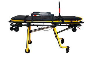 Robuuste Opvouwbare In Hoogte Verstelbare Aluminium Patiënt Transfer <span class=keywords><strong>Trolley</strong></span> Voor EHBO Medische Ambulance Brancard - Product Image 2