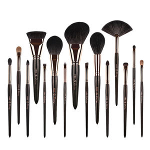 แปรงแต่งหน้าแบบกำหนดเอง โลโก้ ขนแปรงธรรมชาติ ด้ามจับอะลูมิเนียมเคลือบมุก ด้ามจับไม้ 52 ชิ้น ชุดแปรงแต่งหน้าสีโรสโกลด์ - Product Image 1