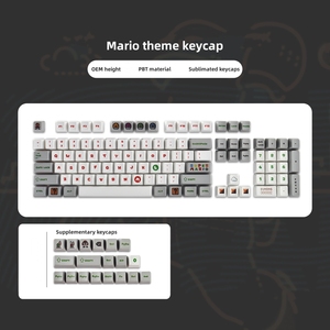 Teclado mecánico personalizado Kawaii Sakura <span class=keywords><strong>de</strong></span> Anime, tapa <span class=keywords><strong>de</strong></span> llave, sublimado Pbt Material, teclas <span class=keywords><strong>de</strong></span> altura OEM - Product Image 1