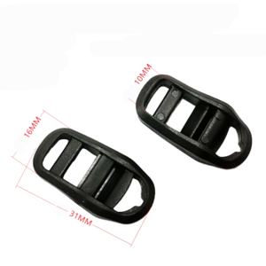 टिकाऊ पोम सिल्हूट बैकपैक सुरक्षा विशेष बैग भागों और सामान के लिए तीन स्लाइड बकल - Product Image 5