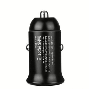 Cargador de Coche con Carga Rápida 3.0, Mini Cargador de Coche de 30 W y 4.8 A, Metálico, con Dos Puertos USB, Adaptador de Carga Rápida 3.0 para <span class=keywords><strong>iPhone</strong></span> <span class=keywords><strong>11</strong></span>/XR/Xs/Max/X/8/7 - Product Image 5