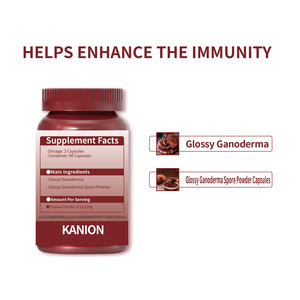 Produto Nutricional Herbal OEM 410mg por Cápsula Suporte Imunológico e Antioxidante para Adultos Cápsulas de <span class=keywords><strong>Ganoderma</strong></span> e Pó de Esporos - Product Image 5