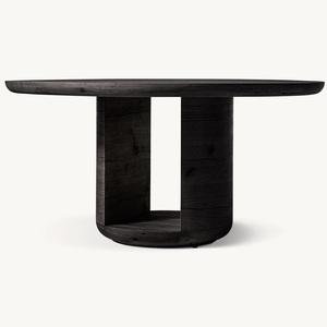 Meubles de salle à manger de style américain RH personnalisés Rhoohill, table à manger en <span class=keywords><strong>bois</strong></span> de chêne massif, table à manger ronde - Product Image 5