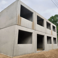 Moules de maisons préfabriquées en béton armé, ligne de maisons modulaires, isolation anti-sismique, faible coût, construction rapide, garantie 1 an