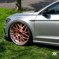 Nouvelles Jantes en Alliage d'Aluminium Forgé Brossé Or Rose 20-26 pouces, Style Deep Dish, 2 Pièces, 20mm, Garantie 5 Ans, OEM/ODM Impala, Vente en Gros