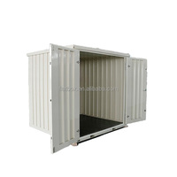 Conteneur pliable et dépliable en acier léger Flatbox 20 pieds, pour déménagement et stockage, avec porte à enroulement