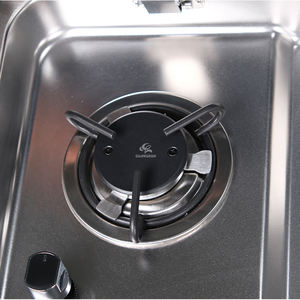 Cuisinière à gaz 2 brûleurs en acier inoxydable SS 304 pour camping-car, allumage électrique, compatible GPL, pour bateau/yacht/camping-car, 1,8 kW - Product Image 3