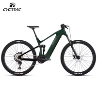 Vélo électrique tout-terrain CYCTRAC EM10 M560+Wheeltop Shift, double suspension, moteur central, 12 vitesses, batterie lithium 10.5Ah 500W, fibre de carbone