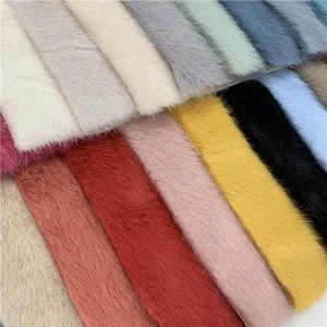 香农面料逼真貂皮仿超柔软奶油仿皮草面料院子里的外套/鞋子 - Product Image 6