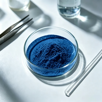 Poudre de peptide de cuivre bleu GHK-Cu de qualité cosmétique, tripeptide de cuivre-1 lyophilisé, matière première pour soins de la peau au collagène