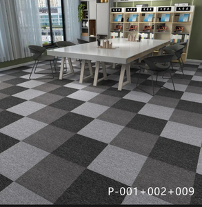 Eco-Friendly PVC Flooring Block Carpet Tiles with Bitumen Backing Durable Office PP Nylon Carpet - Product Image 2