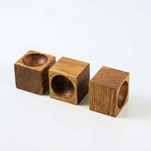 Organisateur de cuisine : Support individuel en bois pour œufs, en chêne et noyer, pour la restauration fine, OEM - Product Image 1